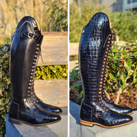 Original lace-up boot black Bottes d'équitation