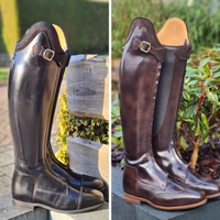 Celeris Polo dressage boot brushed, with wooden sole