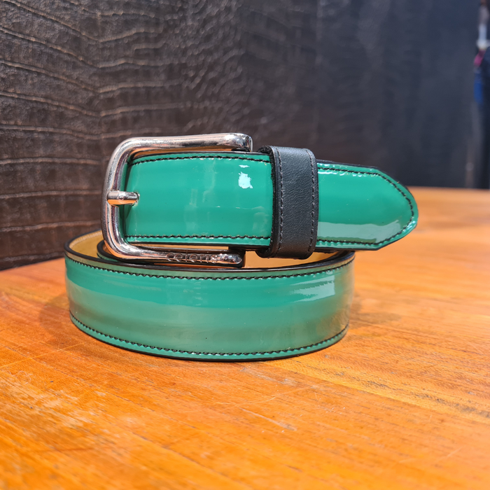 Trouser belt Glossy Green 105CM